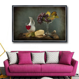Grape And Cake Poster Modern still life Posters and Prints Canvas Wall Art