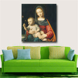 Leonardo Da Vinci"Madonna Of The Carnation"HD Print On Canvas Hugewall Picture