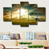 5Pcs Beautiful seascape Canvas Print Painting Wall Art Home Decor