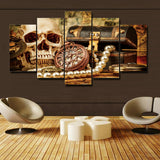 Wealth Pictures Wall Oil Painting Canvas Print Home Decor 5p Unframed #217