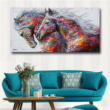 Abstract Modern Oil Horse Painting Canvas Print Wall Art Picture Home Decor Gift