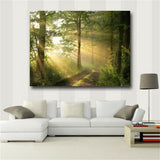 Wall Art picture Abstract Canvas painting forest canvas print Living Room
