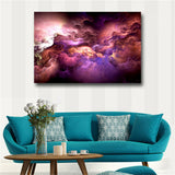Large art prints Home Decor Canvas Painting Wall Art Beautiful Purple Coud