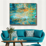 Green Abstract Famous Oil Painting Wall Art Poster Print Canvas Painting
