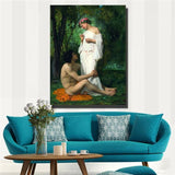 Bouguereau"idylle" HD print on canvas huge wall picture 1851