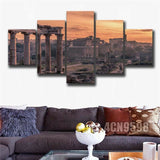 Framed Home Decor Canvas Print Painting Wall Art Roman Forum Rome Poster 5Pcs