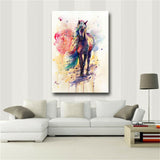 Watercolour Horse Canvas Picture Print Poster Wall Modern Art Home Decor Unframe
