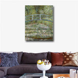 Print Claude Monet Water Lilies and Japanese Bride Oil Painting on Canvas Art