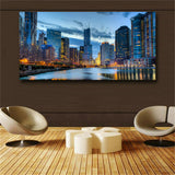 Large art prints Home Decor Canvas Painting Wall Art Chicago cityscape