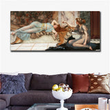 19 century Europe Court Oil Painting HD print on canvas Expensive lady