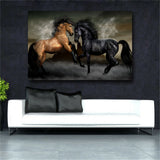 Ferghana Horse HD Print on Canvas Huge Wall Picture (31x47)