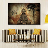 Canvas Print Painting Wall Art Home Decor Art Buddha Statue Meditation #75