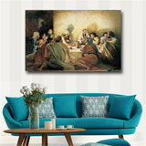 jesus santa ceia Canvas Print repro Canvas Print(31inx47in)