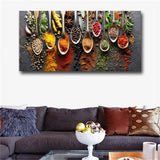 Food Painting Modern Spices Poster Canvas Modular Picture For Kitchen Restaurant