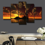 5Pcs Canvas Print Painting Wall Art Home Decor Beautiful seascape