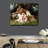 Bouguereau"All Saints Day" HD print on canvas huge wall picture 31inx40in