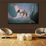 Love Kiss Abstract Art on Canvas Painting Wall Art Picture Prints Modern Decor