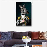 Black and White Classy Zebra HD print on canvas huge wall picture(31x47)