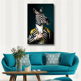 Black and White Classy Zebra HD print on canvas huge wall picture(31x47)