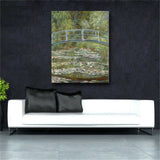 Print Claude Monet Water Lilies and Japanese Bride Oil Painting on Canvas Art