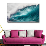 Big Size Canvas Art Modern Wave Seascape Painting Wall Art