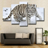 5Pcs Home Decor Canvas Print Painting Wall Art Beautiful Tiger