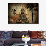 Canvas Print Painting Wall Art Home Decor Art Buddha Statue Meditation #75