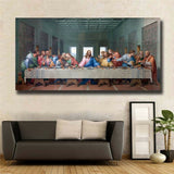 Leonardo Da Vinci "The Last Supper" HD print on canvas huge wall picture (31x63)