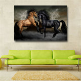 Ferghana Horse HD Print on Canvas Huge Wall Picture (31x47)