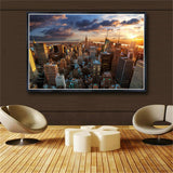 Skyscrapers in New York Living Room for Panel Wall Painting Art Canvas Print