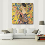 Gustav Klimt Paintings On The Wall Reproduction Portrait Of Adele Bloch Golden