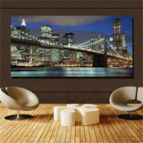 Large art prints Home Decor Canvas Painting Wall Art New York City Panoramic 1