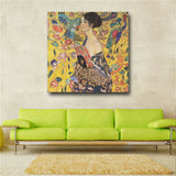 Gustav Klimt Paintings On The Wall Reproduction Portrait Of Adele Bloch Golden