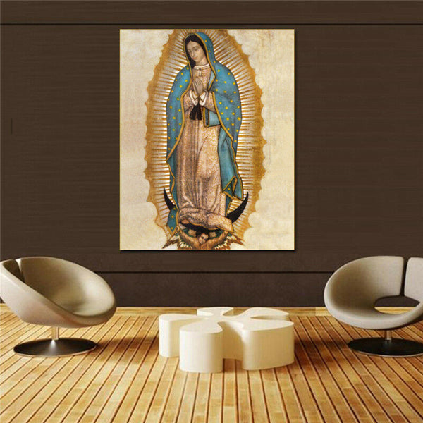 "virgen de guadalupe" HD print on canvas huge wall picture (31x63)