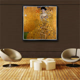 Gustav Klimt 'Mrs Bauer 'Home Decor Picture Print Canvas Painting Artwork