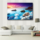 Large art prints Home Decor Canvas Painting Wall Art Beautiful Blue Sea View