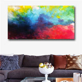 Abstract Art With Vivid Color Wall Art Pictures Abstract Oil Painting Print Art