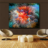 Canvas Prints Painting Modern Abstract Colorful clouds Wall Art Poster And Print