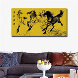 Large art prints Home Decor Canvas Painting Wall Art Chinese art- horses