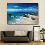 Single Ocean Prints Wall Art Canvas Sunset Seascape Paintings Home Decor #349