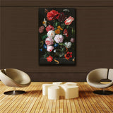 Classical flowers HD print on canvas huge wall picture No Framed