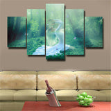 5Pcs Yoga Canvas Print Painting Wall Art Home Decor