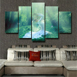 5Pcs Yoga Canvas Print Painting Wall Art Home Decor