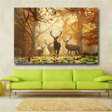Large art prints Home Decor Canvas Painting Wall Art Early Morning Woods