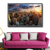 Skyscrapers in New York Living Room for Panel Wall Painting Art Canvas Print