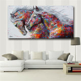 Abstract Modern Oil Horse Painting Canvas Print Wall Art Picture Home Decor Gift