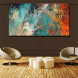 Abstract Clouds Colorful HD print on canvas huge wall picture (31x63)