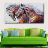 Abstract Modern Oil Horse Painting Canvas Print Wall Art Picture Home Decor Gift