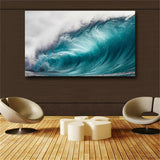 Big Size Canvas Art Modern Wave Seascape Painting Wall Art