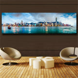 canvas painting Landscape city scene wall art picture decoration for living room